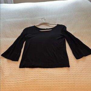 Like new- Talbots black sweater top. Size XS.